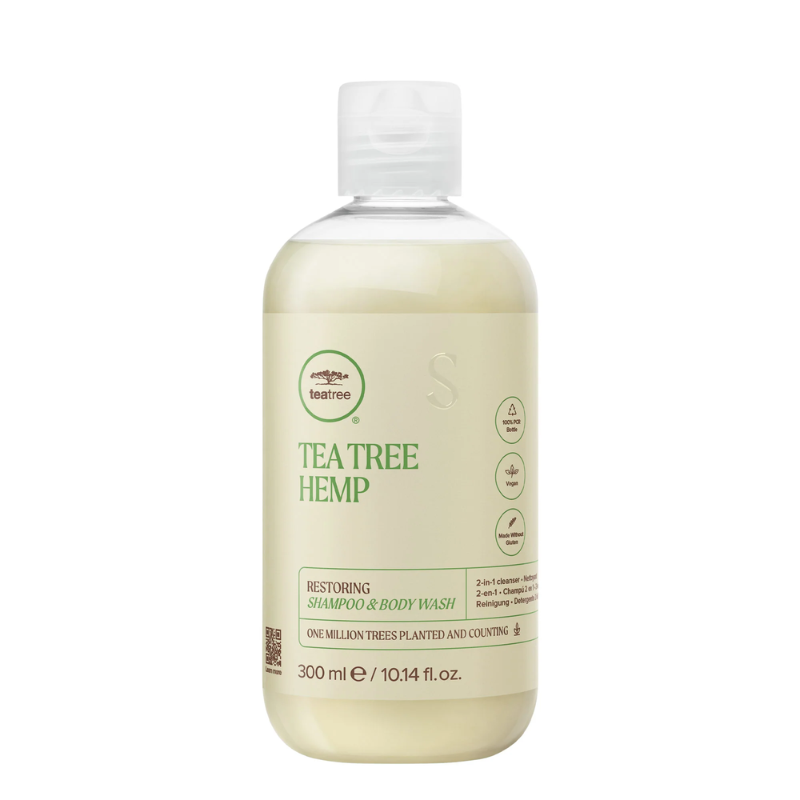 Paul Mitchell tea tree Hemp Restoring Shampoo & Body Wash 10.14oz