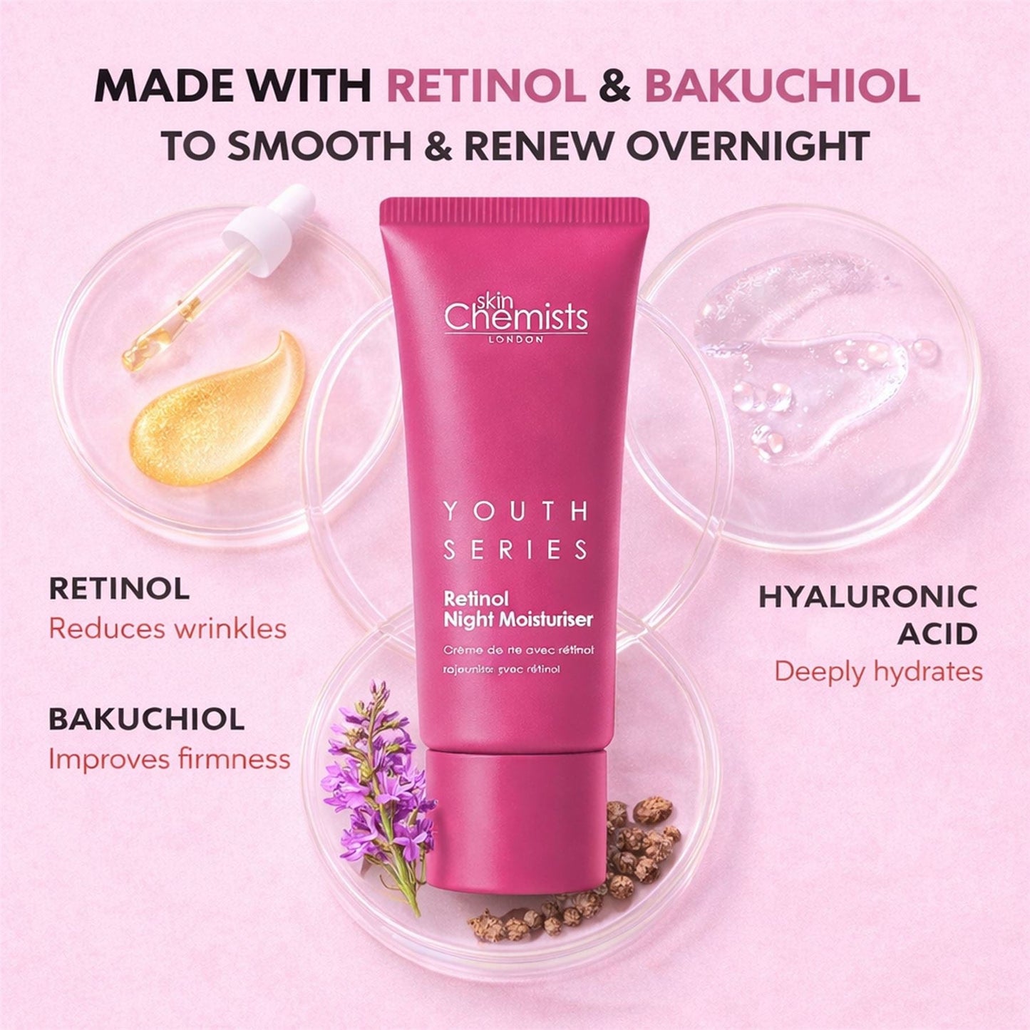Retinol Bakuchiol Night Moisturiser 50ml