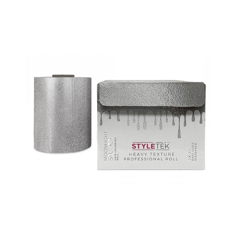 Styletek Moonlight Silver Embossed Foil Roll 5x300