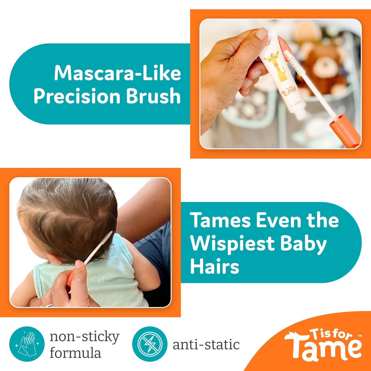 Hair Taming Cream Wand for Frizz, Static, Flyaways & More