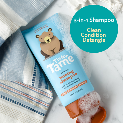 3-in-1 Baby Hair Shampoo, Cleanses, Conditions & Detangles