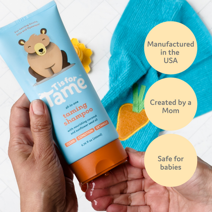 3-in-1 Baby Hair Shampoo, Cleanses, Conditions & Detangles