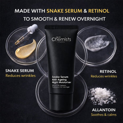 skinChemists Snake Serum Anti-Ageing Night Moisturiser 50ml