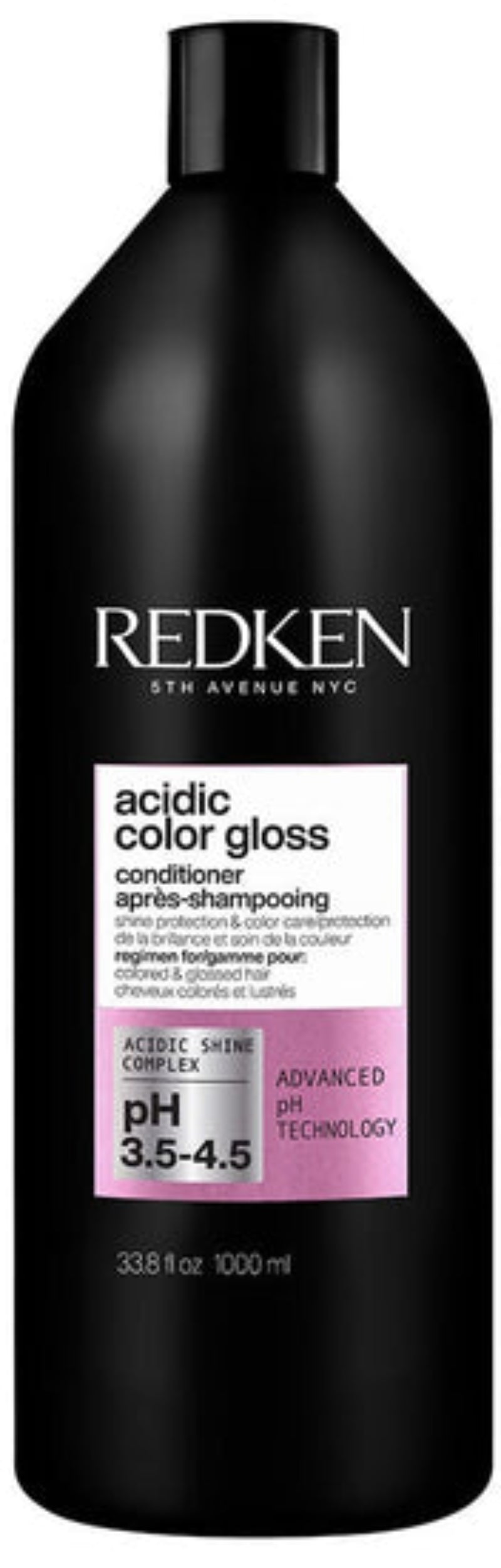 Redken acidic color gloss bottle on a white background