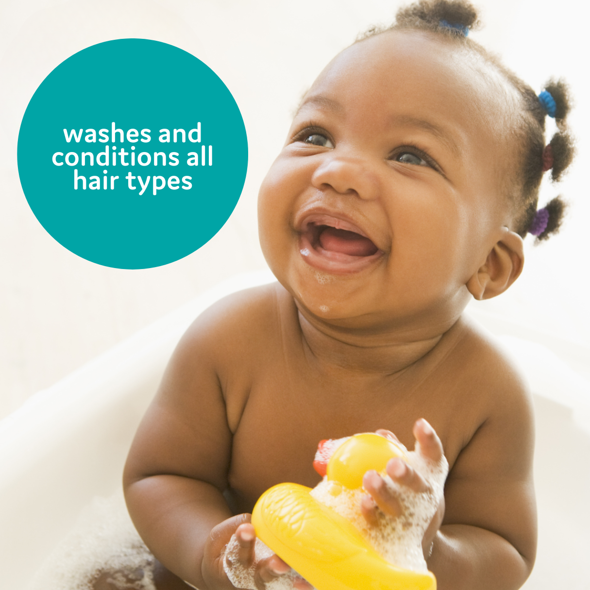 3-in-1 Baby Hair Shampoo, Cleanses, Conditions & Detangles
