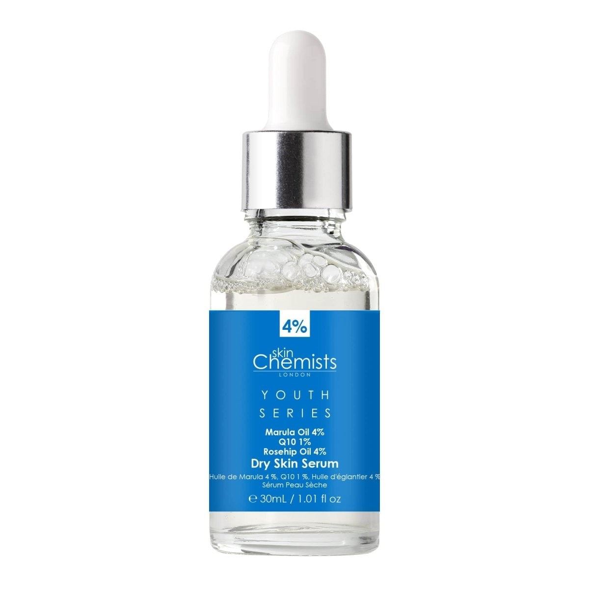Dry Skin Serum Marulua Oil 4%, Q10 1%, Rosehip Oil 4% 30ml