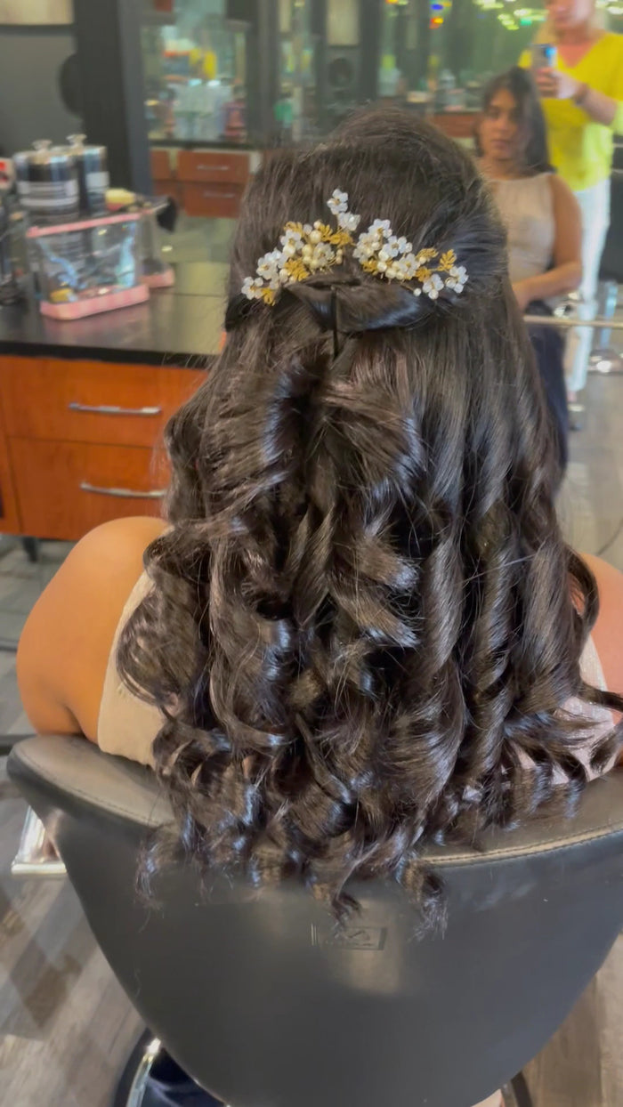 Hair Dynamics salon Fort Lee NJ — formal curly updo styling