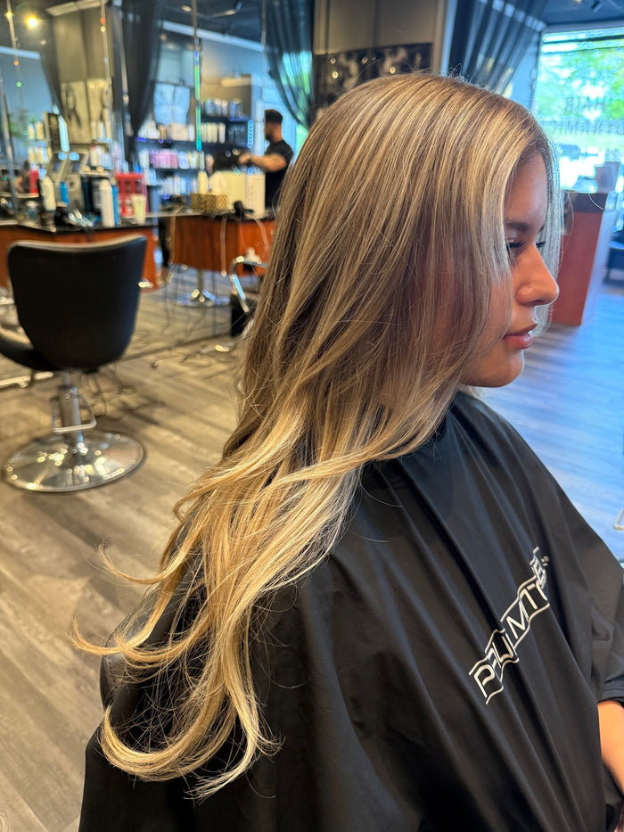 Hair Dynamics salon Fort Lee NJ — soft blonde balayage