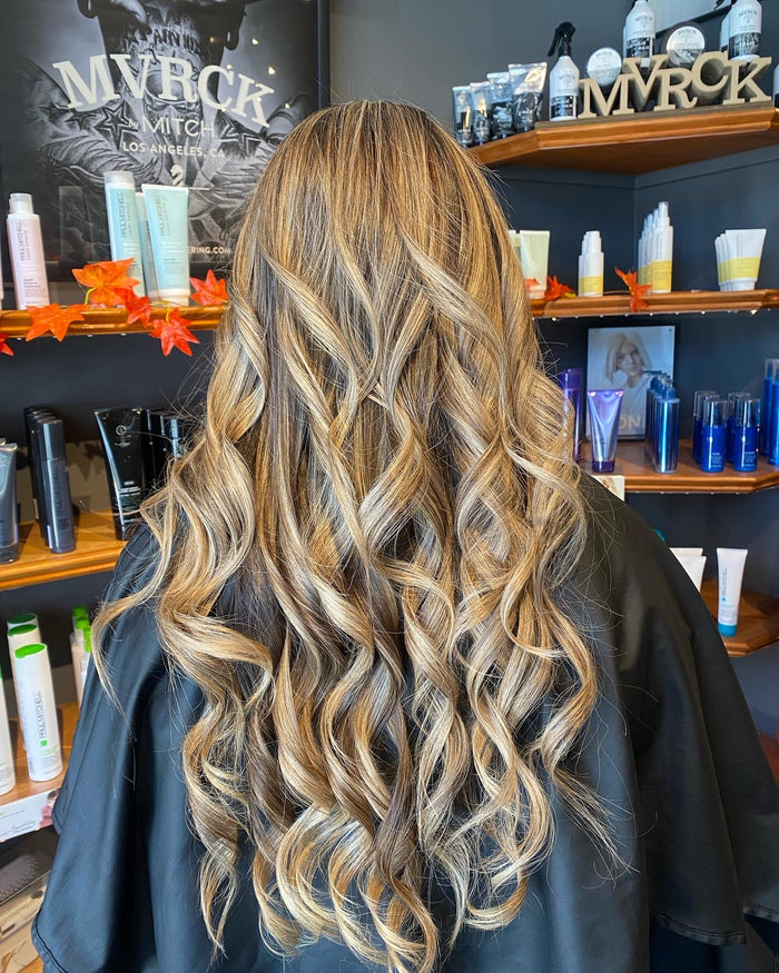 Hair Dynamics salon Fort Lee NJ — blonde balayage waves