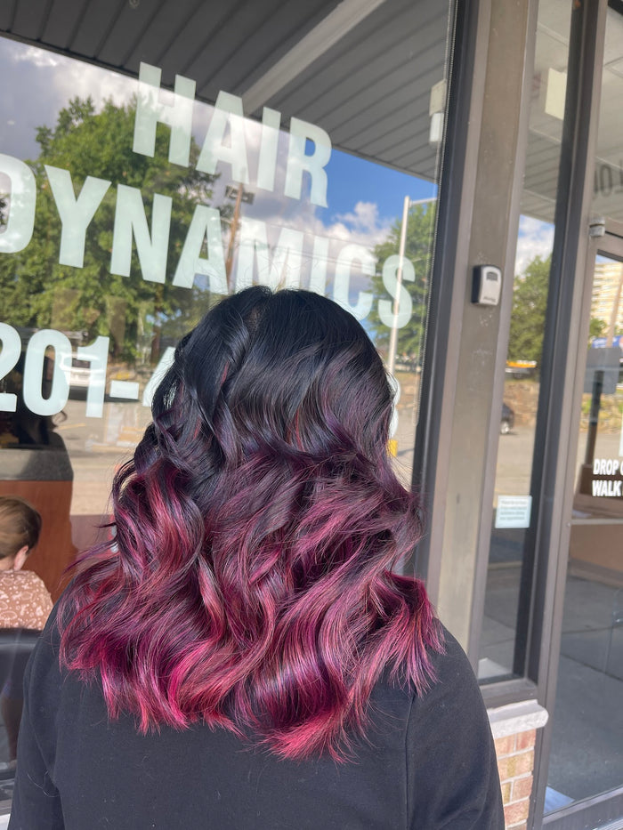 Hair Dynamics salon Fort Lee NJ — magenta ombre color