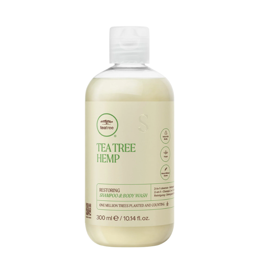 Paul Mitchell tea tree Hemp Restoring Shampoo & Body Wash 10.14oz
