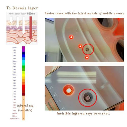 led face mask light therapy led mask red light IR photon skin rejuvenation - view 7