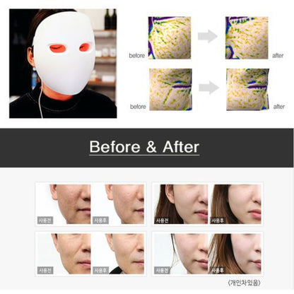 led face mask light therapy led mask red light IR photon skin rejuvenation - view 2