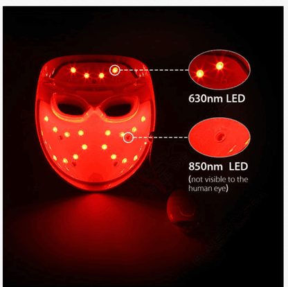 led face mask light therapy led mask red light IR photon skin rejuvenation - view 13