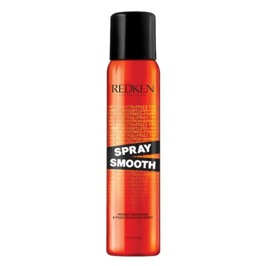 Redken Spray Smooth hair spray bottle on a white background